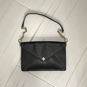 TORY BURCH Saffiano Leather Envelope Clutch